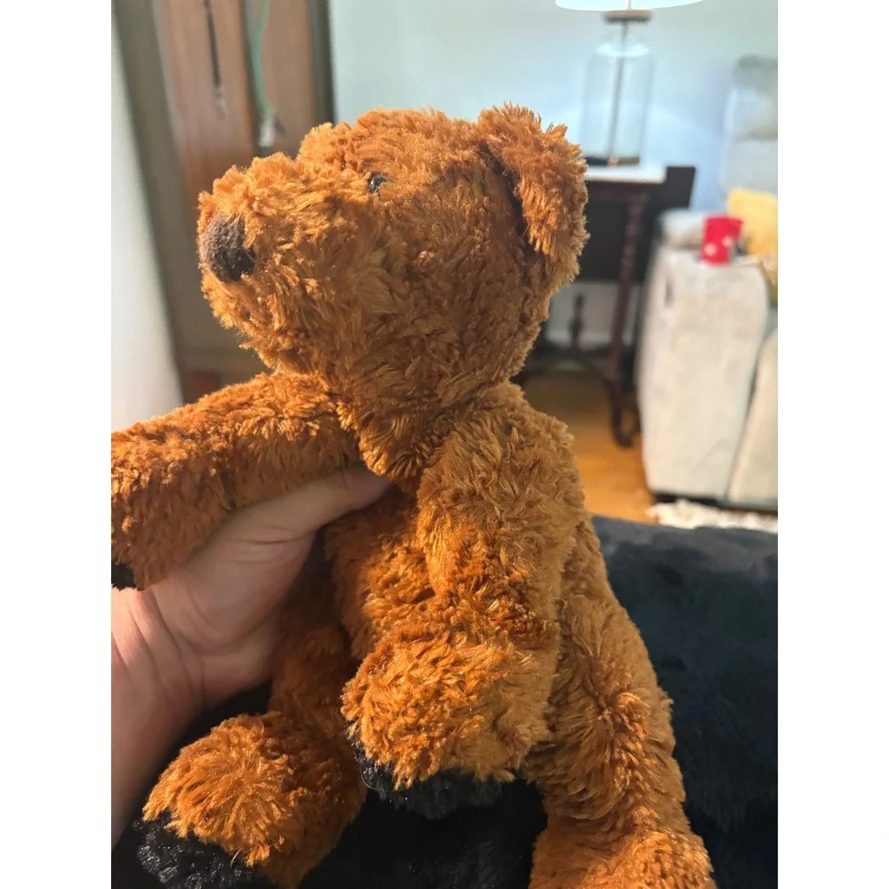 Russ Berrie Toffee Teddy Bear Brown Shaggy Plush Stuffed Animal Toy Vintage